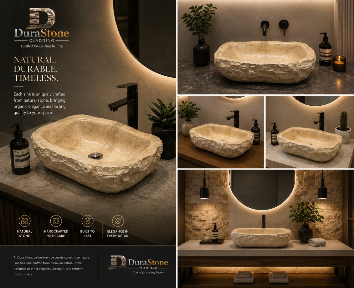 Travertine Vessel Sink